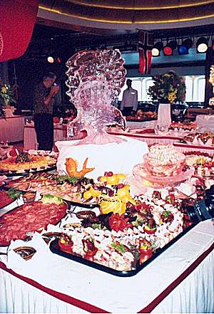 food.jpg - Just one of the many beautiful buffets available on board